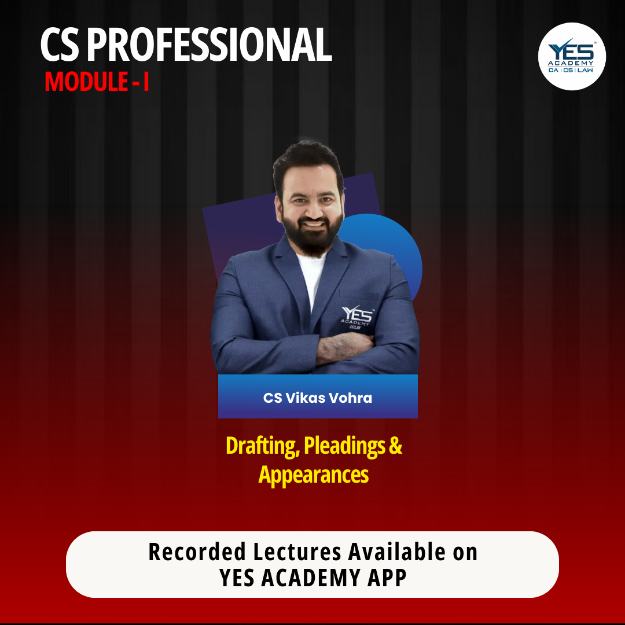 Picture of CS Professional - Drafting, Pleadings and Appearances - (New Syllabus)